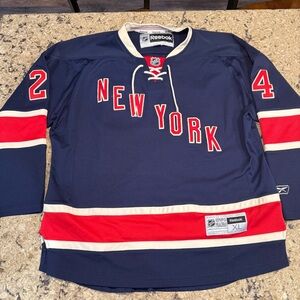 Reebok Navy and Red NHL Jersey